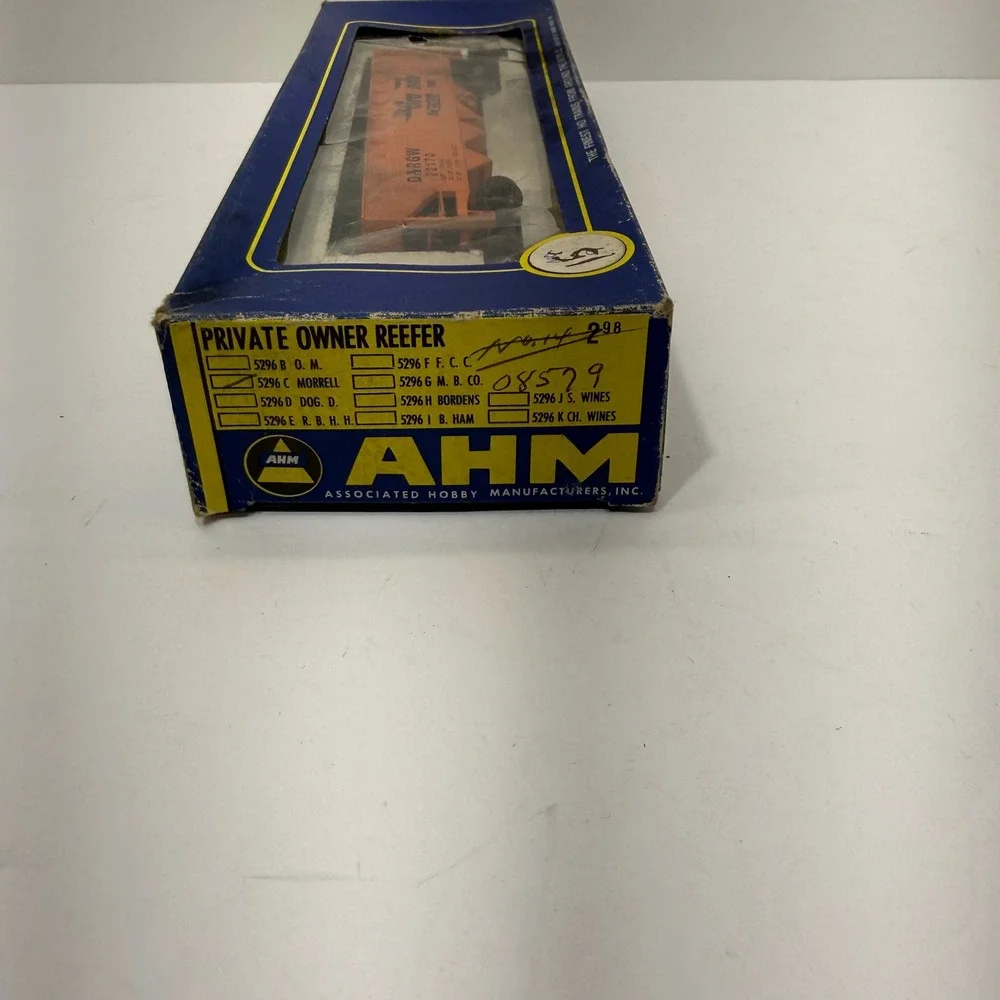 AHM HO Scale Rio Grande D&RGW 22170 Quad Hopper Train Car Orange Vintage Box